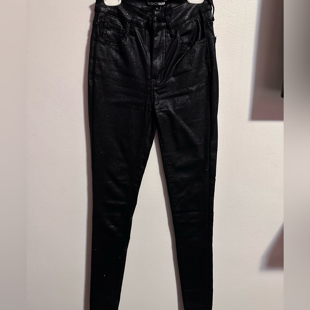 Sparkle black jeans XS